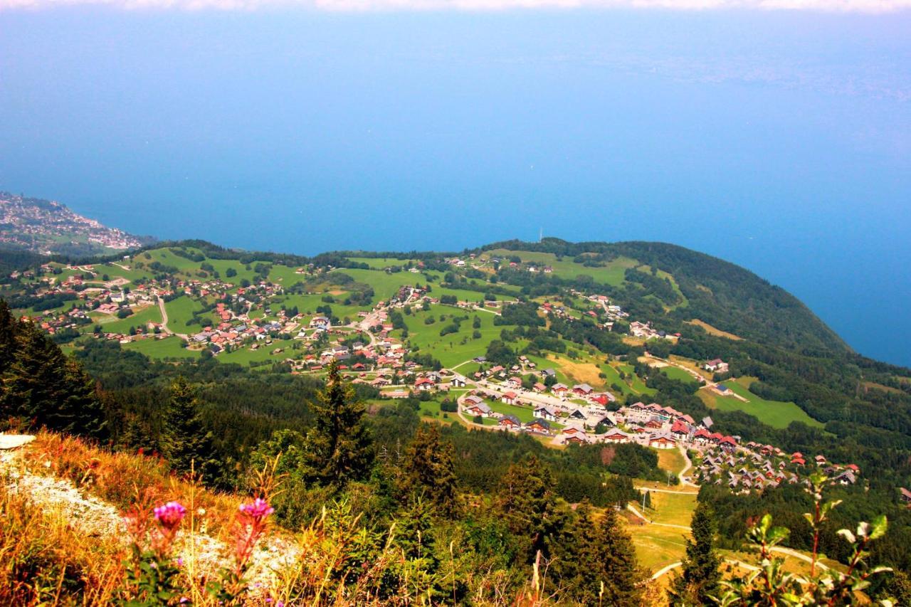 Appartement Confortable A Thollon-Les-Memises Avec Vue ภายนอก รูปภาพ